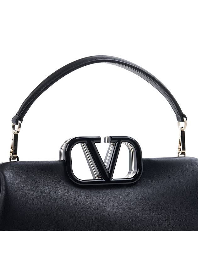 Women's V Logo Tote Bag Black - VALENTINO - BALAAN 8