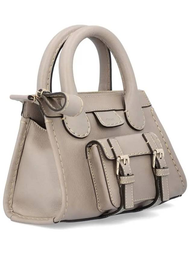 Edith Mini Shoulder Tote Bag Grey - CHLOE - BALAAN 4