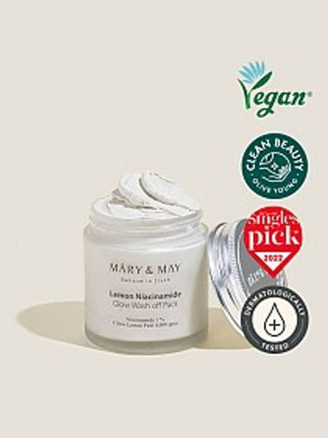 [Mary&May] Lemon Niacinamide Glow Wash off Pack 125g - MARY&MAY - BALAAN 1