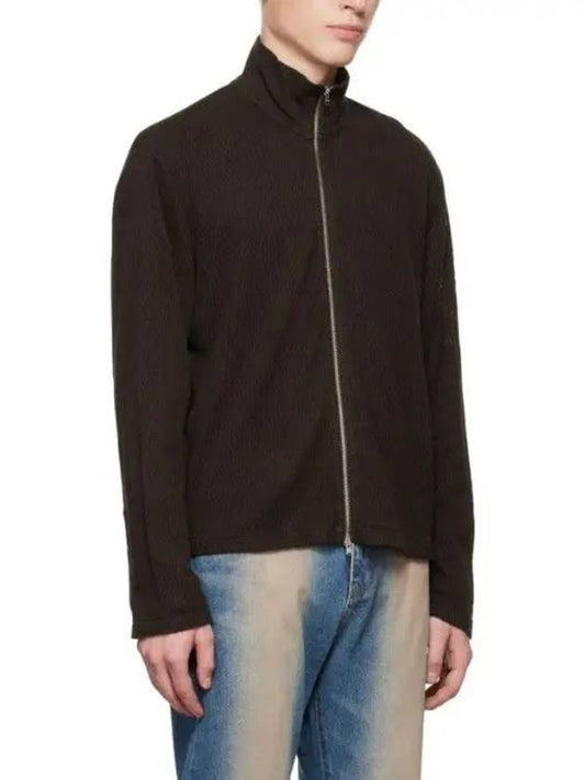 Our Legacy SHRUNKEN TwoWay Zipper Closure ZipUp Sweater Brown - OUR LEGACY - BALAAN 2