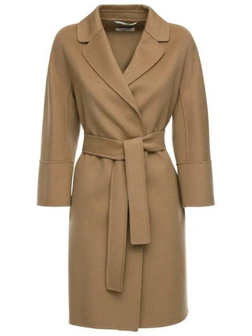 22FW ARONA Belted Wool Coat Camel 90160129 045 - MAX MARA - BALAAN 1