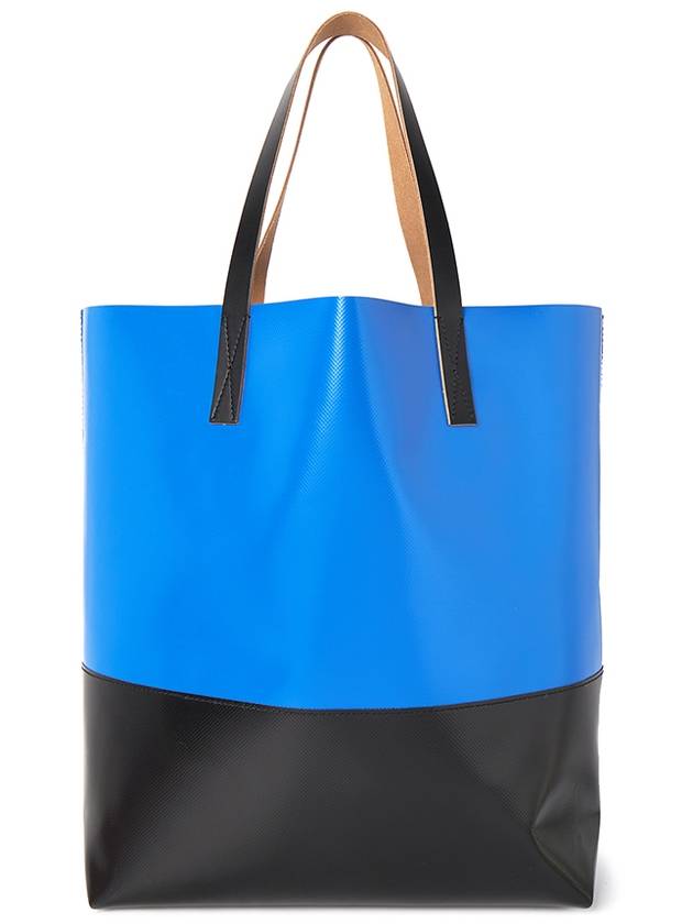 Tribeca Two-Tone Tote Bag Blue - MARNI - BALAAN 5