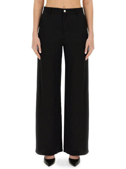 straight pants 03343224 0555 BLACK - MOSCHINO - BALAAN 2