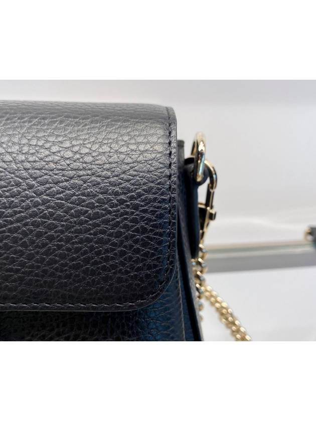 GG Interlocking Chain Mini Shoulder Bag Black - GUCCI - BALAAN 6