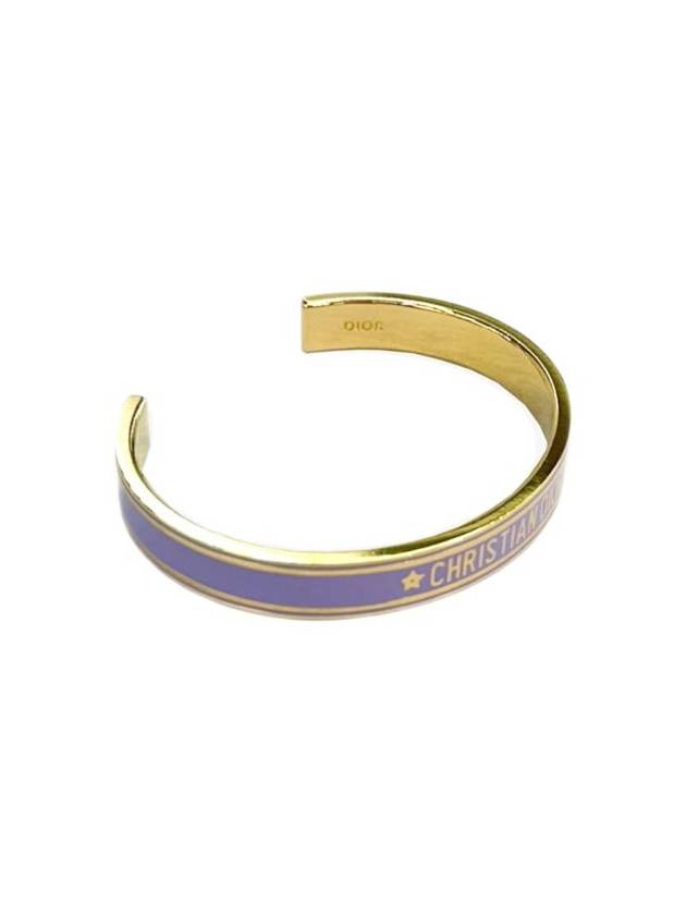 Cord Bangle Bracelet Gold Lilac - DIOR - BALAAN 3