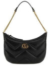 Marmont Small Leather Shoulder Bag Black - GUCCI - BALAAN 2