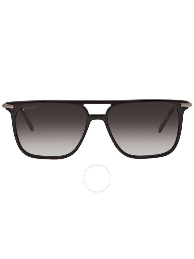 Eyewear Square Boeing Sunglasses Grey - SALVATORE FERRAGAMO - BALAAN 2