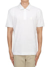 Men's Logo Patch Short Sleeve Polo Shirt White - CP COMPANY - BALAAN 2