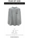 Essential Logo Jersey Long Sleeve Light Heather Gray Men s T Shirt 125HO244378F 127 TJ - FEAR OF GOD - BALAAN 2