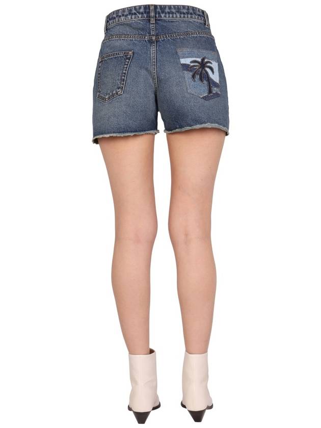 Denim Shorts PWYC008S22DEN0024645 B0040178138 - PALM ANGELS - BALAAN 5