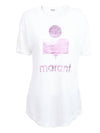 Coldy Linen Women's Short Sleeve TShirt TS0004FA A1N10E PKWH - ISABEL MARANT - BALAAN 1