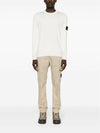 Crewneck Soft Cotton Knit Top White - STONE ISLAND - BALAAN 6