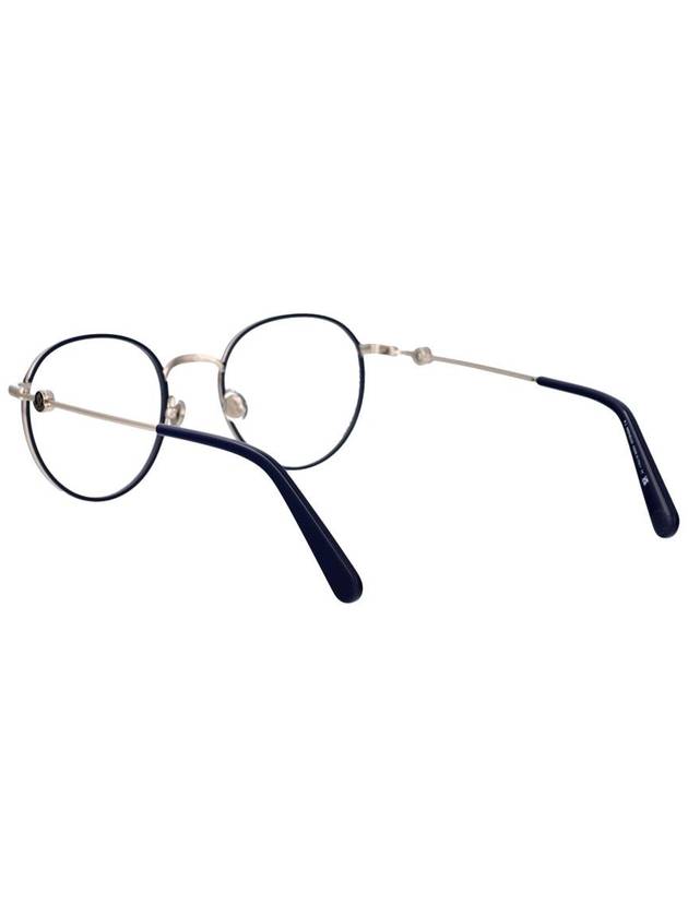 Eyewear Round Metal Eyeglasses Silver - MONCLER - BALAAN 5