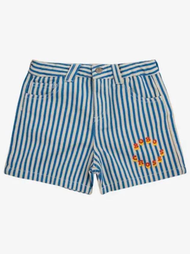 Logo Circle Stripe Woven Shorts 124AC083 Italian Kids - BOBO CHOSES - BALAAN 1