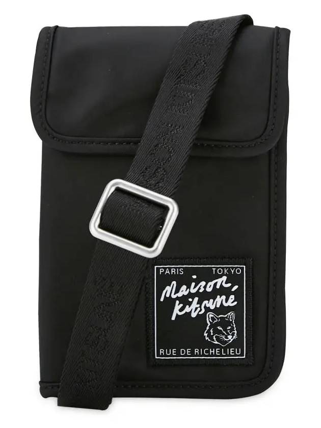 Clutch Pouch Cross Bag Black - MAISON KITSUNE - BALAAN 4