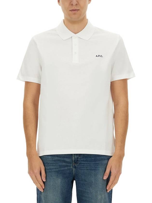 Carter Cotton Polo Shirt White - A.P.C. - BALAAN 2