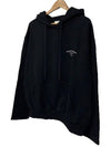 NUS19275 009 Back Logo Hoodie Black - IH NOM UH NIT - BALAAN 4