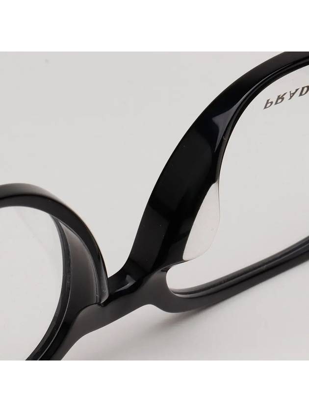 Eyewear Logo Round Eyeglasses Black - PRADA - BALAAN 3