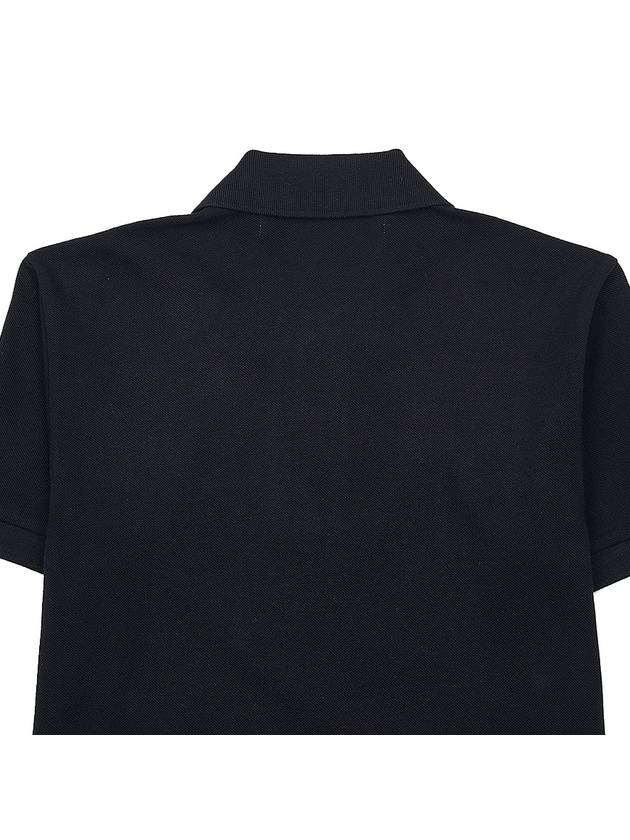 Men's Invader Sleeve Pique Shirt P1T336 BLACK - COMME DES GARCONS - BALAAN 6