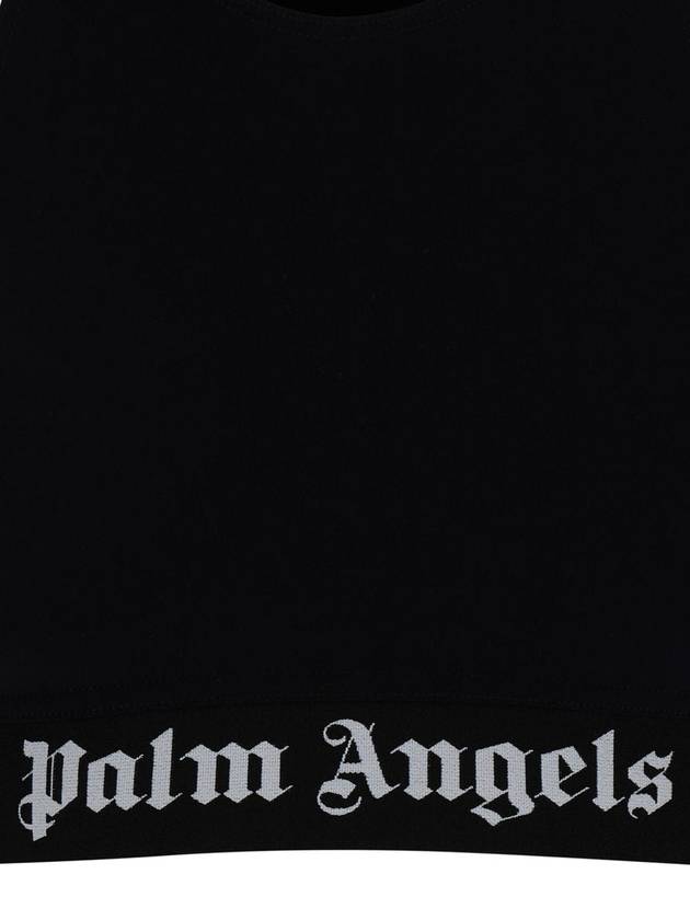 Logo Tape Crop Top PWVO024S24FAB0011001 - PALM ANGELS - BALAAN 4