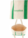 Contrast Logo Tote Bag Beige - SPORTY & RICH - BALAAN.