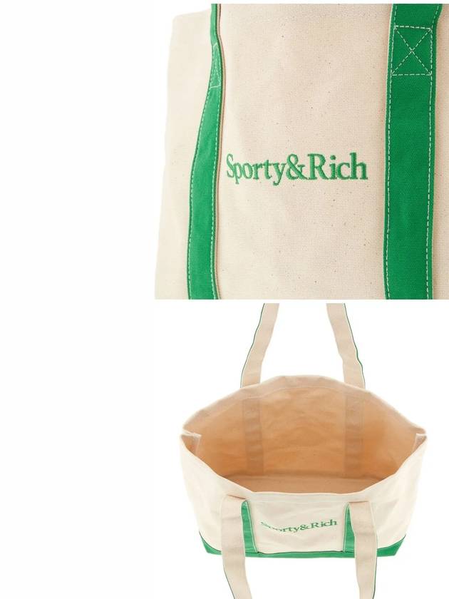 Contrast Logo Tote Bag Beige - SPORTY & RICH - BALAAN 5