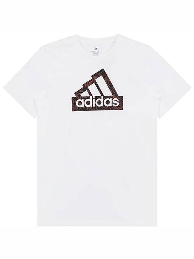 Graphic Short Sleeve T-Shirt White - ADIDAS - BALAAN 3