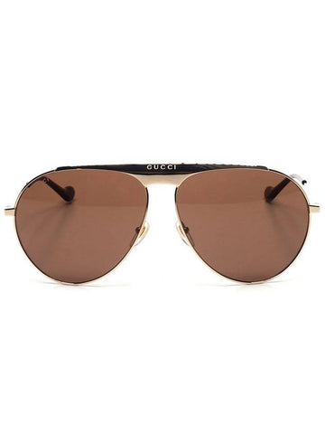 Eyewear Aviator Sunglasses Gold - GUCCI - BALAAN 1