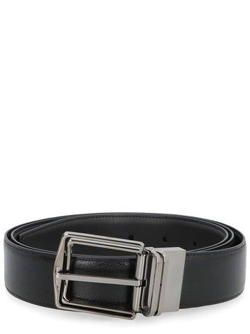 Zegna Reversible Leather Belt - ERMENEGILDO ZEGNA - BALAAN 1