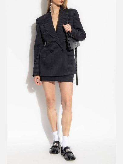 Acne Studios Double-breasted Blazer, Women's, Black - ACNE STUDIOS - BALAAN 2