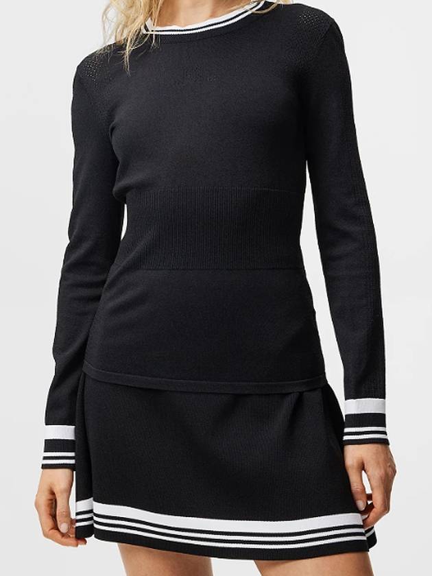 Bree Sweater Knit Top Black - J.LINDEBERG - BALAAN 3