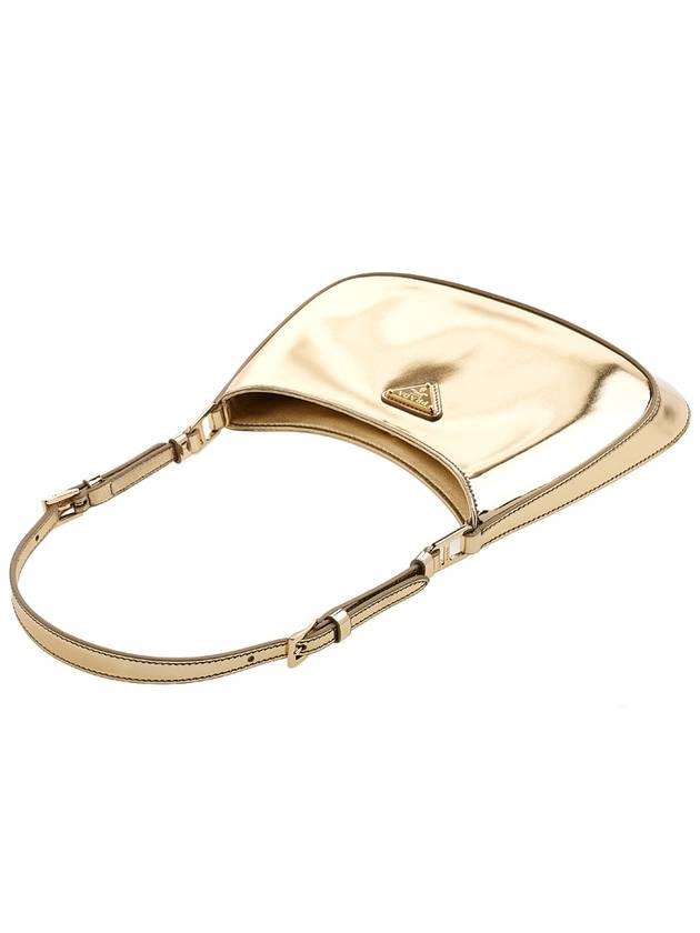 Cleo Brushed Shoulder Bag Gold - PRADA - BALAAN 6