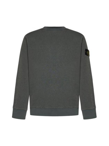 Logo Patch Crew Neck Sweatshirt Musk - STONE ISLAND - BALAAN 1