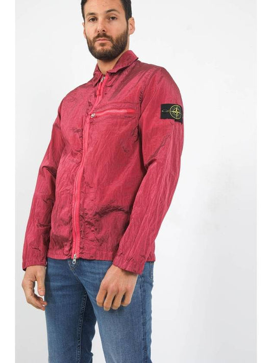 Nylon Metal Econyl Regenerated Over Long Sleeve Shirt Cyclamen - STONE ISLAND - BALAAN 2