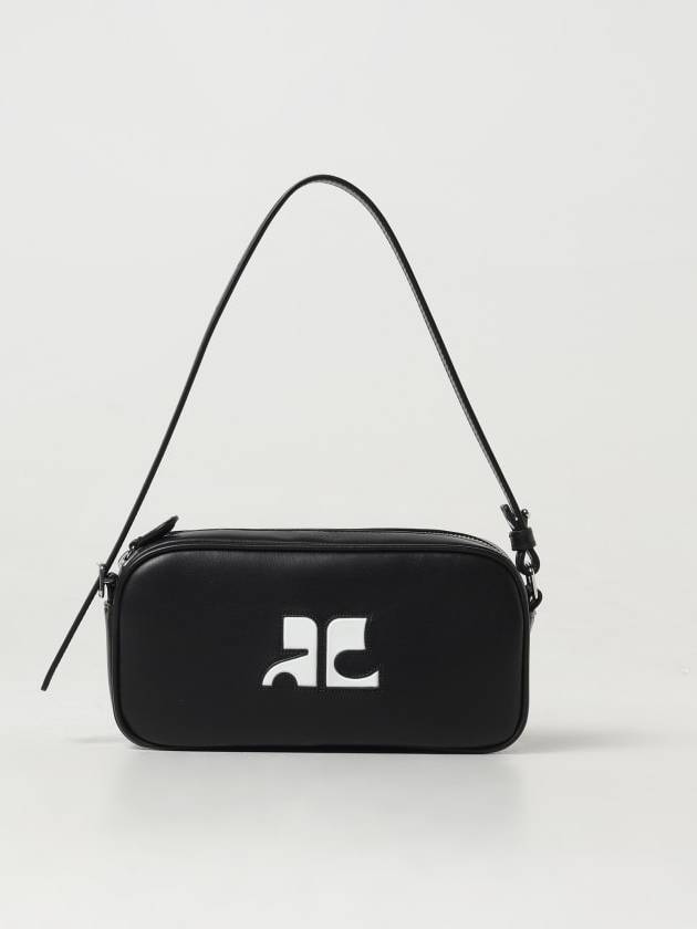 Reedition Baguette Leather Shoulder Bag Black - COURREGES - BALAAN 2