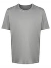 Organic Cotton Short Sleeve T-Shirt Grey - MAISON MARGIELA - BALAAN 1