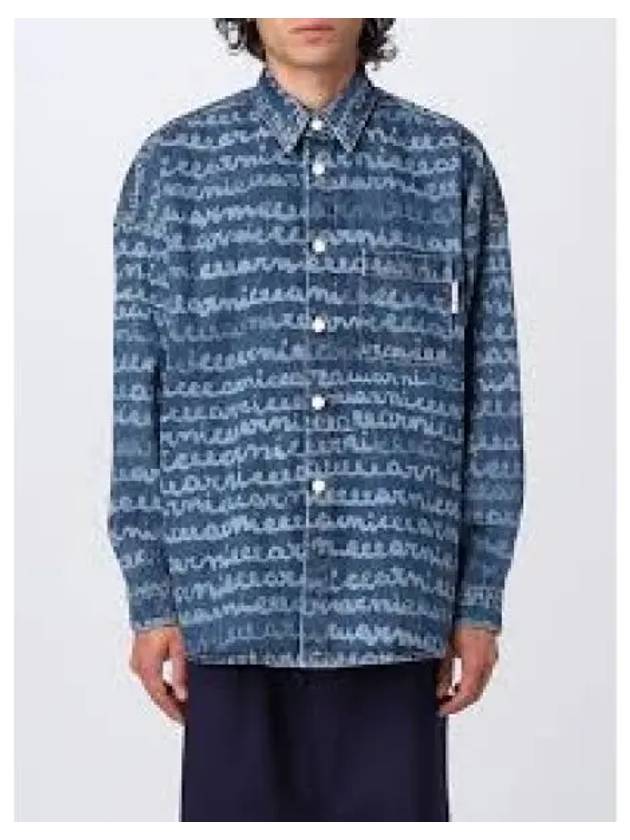 Pocket Denim Long Sleeve Shirt Blue - MARNI - BALAAN 2