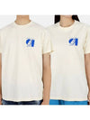 studio short sleeve cream blue STUDIO T SHIRT - SPORTY & RICH - BALAAN 2