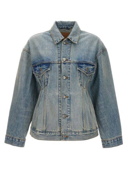 Hourglass Denim Jacket Light Blue - BALENCIAGA - BALAAN 2