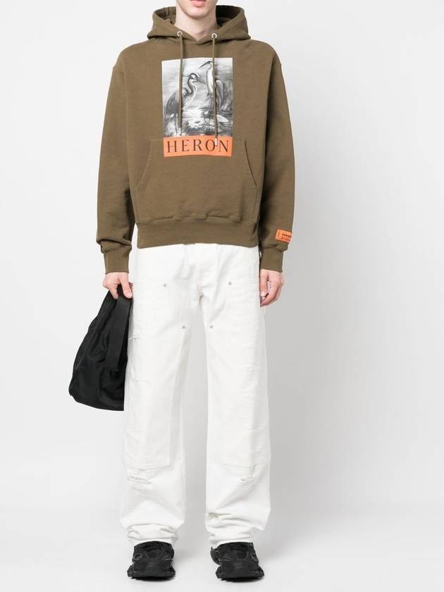 Hooded Sweatshirt HMBB024S23JER004 5510 - HERON PRESTON - BALAAN 3