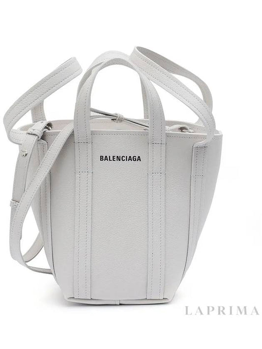 Everyday XS Grained Calfskin Shoulder Tote Bag White - BALENCIAGA - BALAAN 2