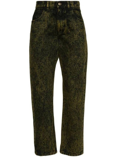 Bleach Washed Straight Jeans Green - MARNI - BALAAN 1