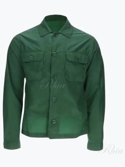 Chrome R Pocket Over Long Sleeve Shirt Green - CP COMPANY - BALAAN 2