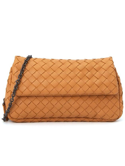 Intrecciato Nappa Chain Mini Shoulder Bag Orange - BOTTEGA VENETA - BALAAN 2