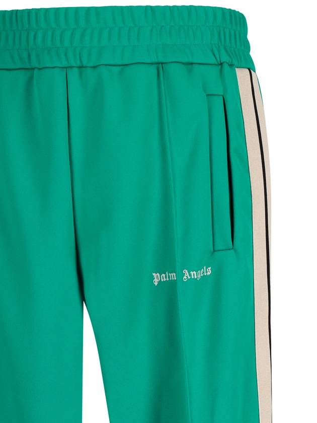 Straight Pants PMCJ020S24FAB001 5503 GREEN OFfwHITE - PALM ANGELS - BALAAN 4