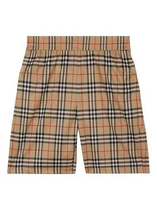 8026469 Check technical twill shorts shorts pants 1014096 - BURBERRY - BALAAN 1