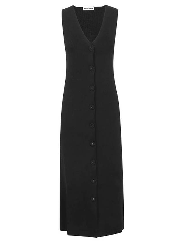 Midi Dress J02CT0261 J15391 001 BLACK - JIL SANDER - BALAAN 1