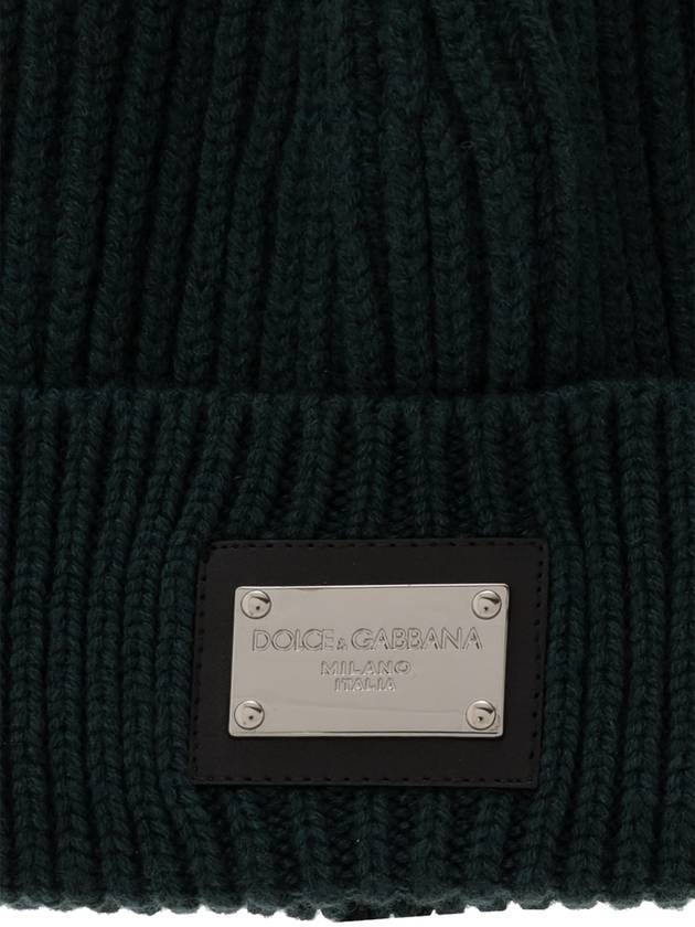 logo decorated ribbed beanie GXK63TJEMQ5 - DOLCE&GABBANA - BALAAN 5