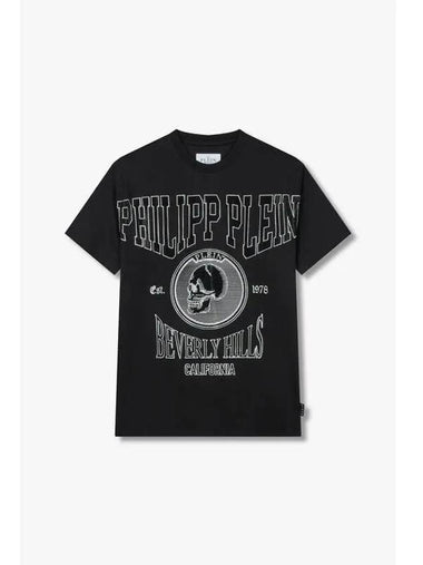 Men s Hotfix Circle Skull T Shirt Black - PHILIPP PLEIN - BALAAN 1