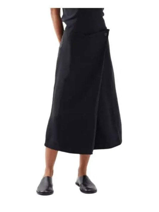 ASSSYMETRIC WRAP SKIRT BLACK 1238 Asymmetric Rab wrap skirt - STUDIO NICHOLSON - BALAAN 1